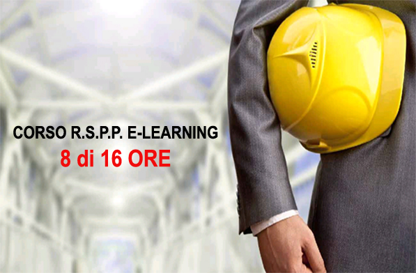 Corso R.S.P.P. - 8 ore (parte in e-learning)